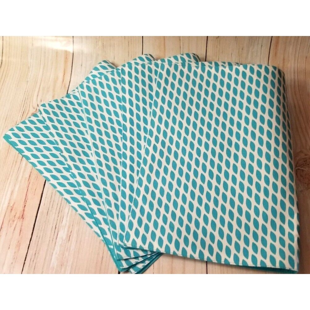 Reversible Fabric Placemats Set of 5 Cotton  Contemporary Design New Tags